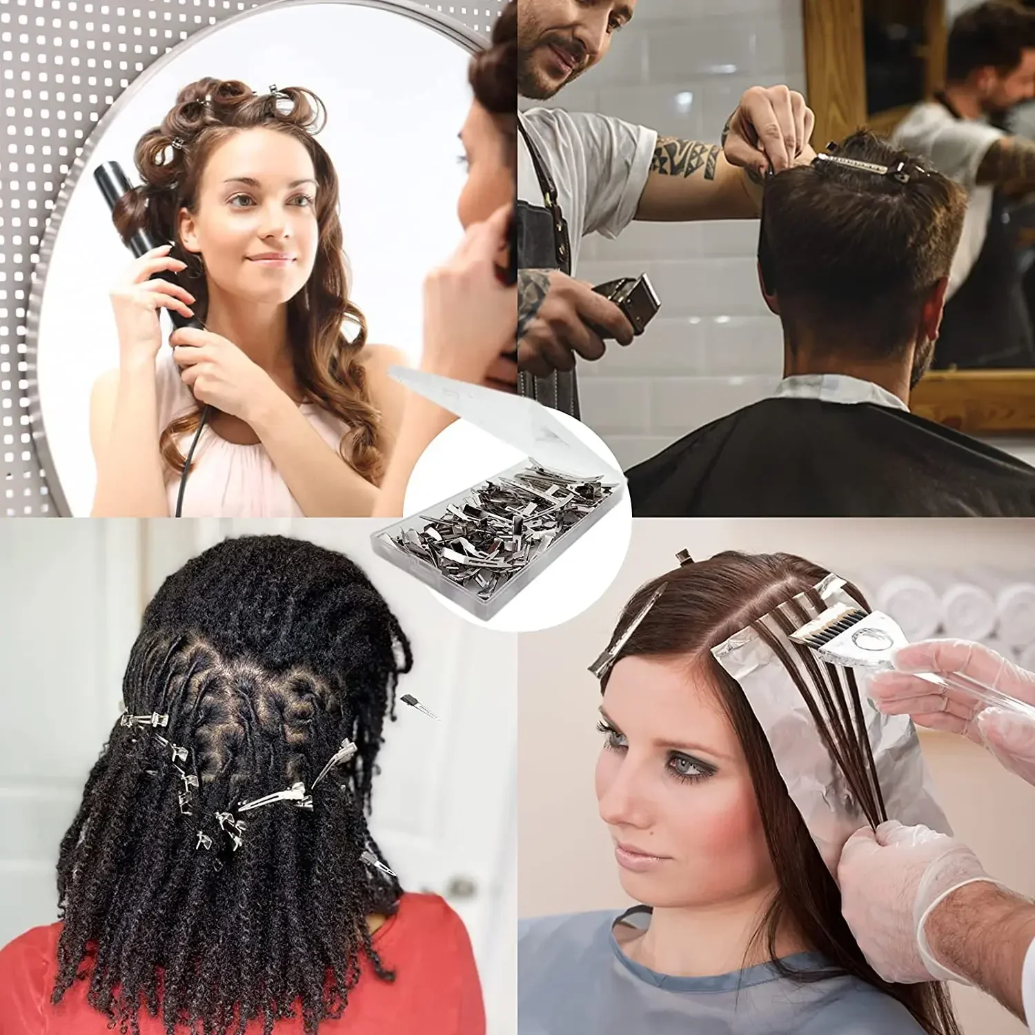 Metal Hair Clips for Styling Sectioning Professional Salon Hairpin Clamps Hair Root Fluffy DIY Clip Tools Hair Accessories