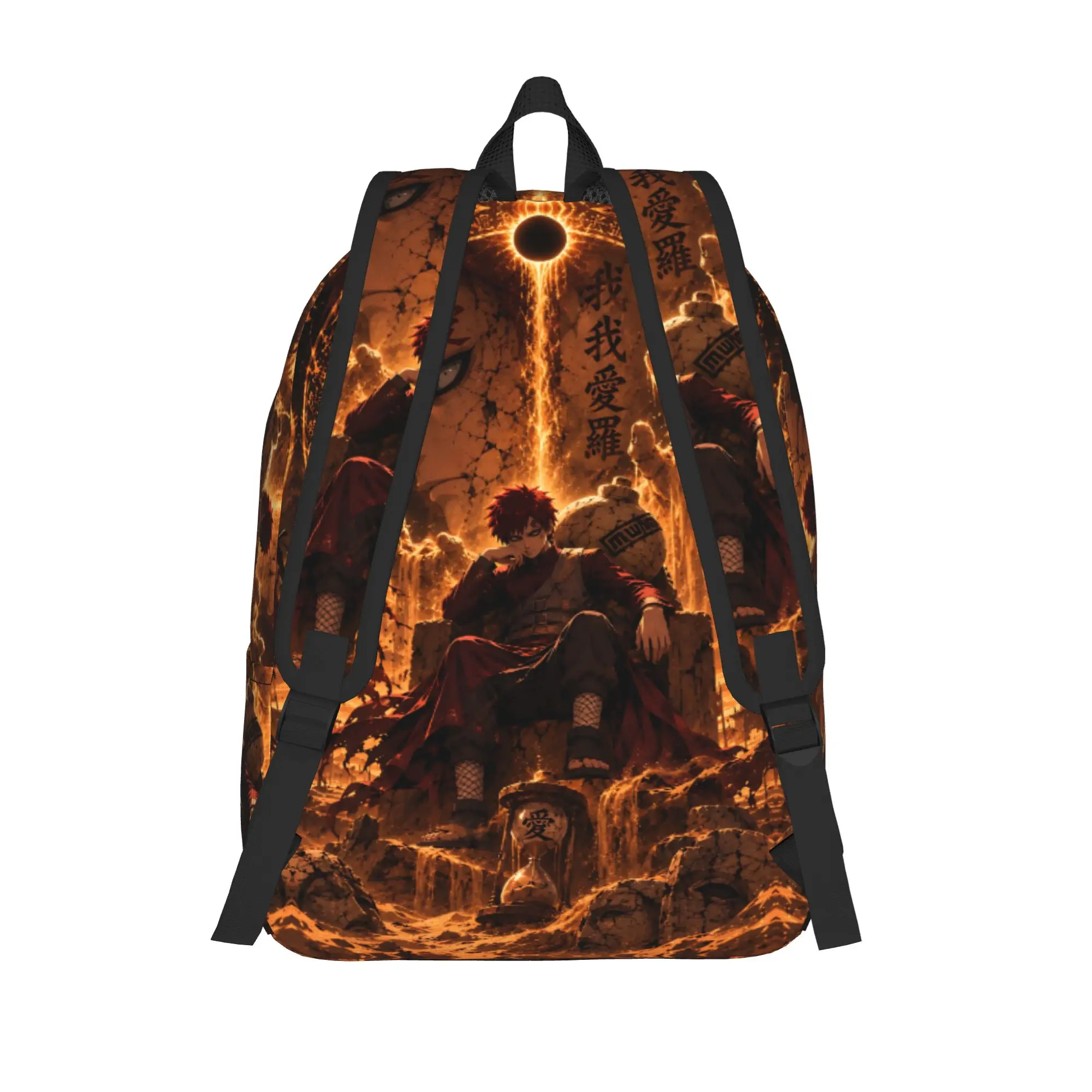 Fashion Naruto Anime Theme Backpack  Mochilas Harajuku Design For Work Zipper Closure Rucksack