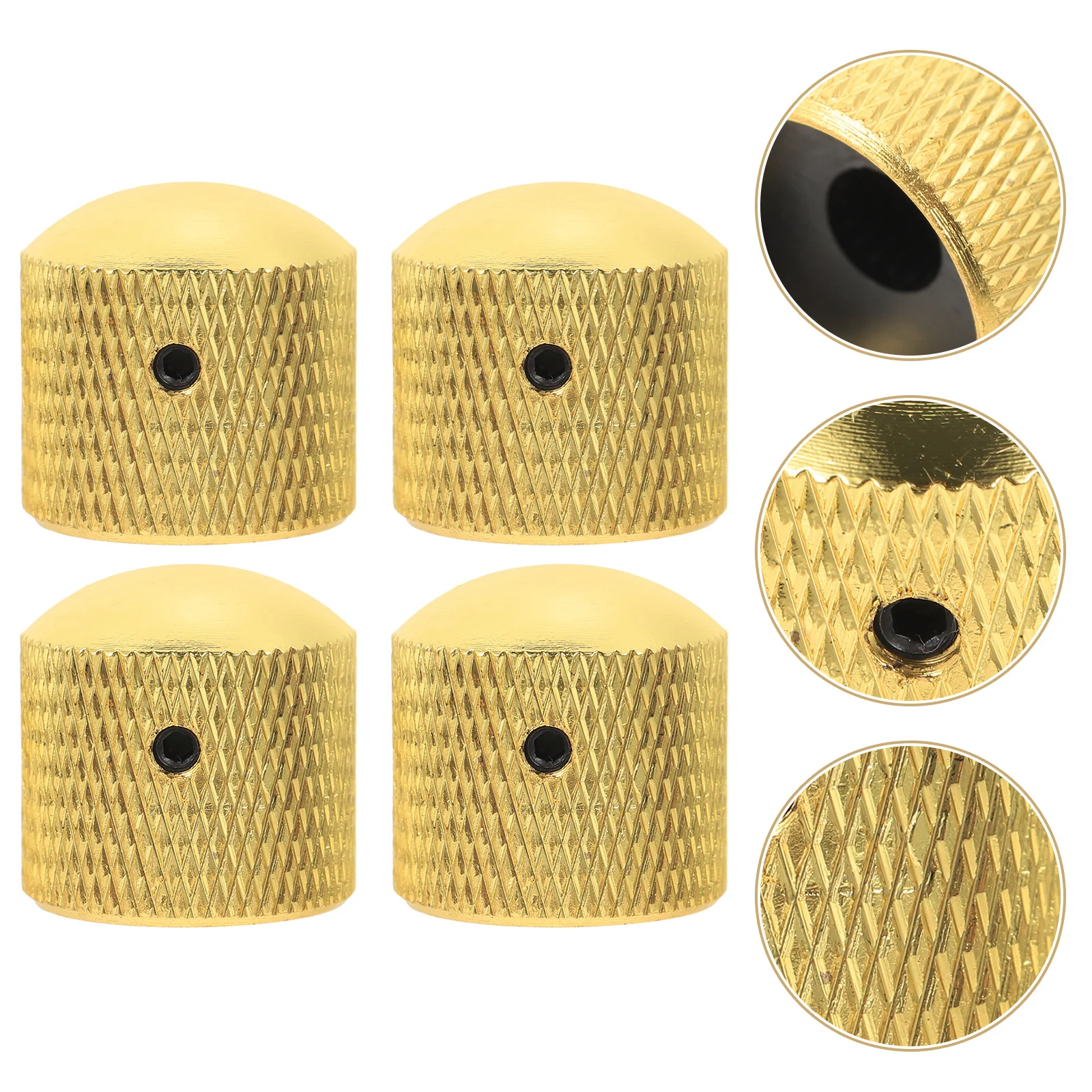 

4 Pcs Electric Guitar Knob Bass Volume Knobs Potentiometer Caps Instrument Control Button Child