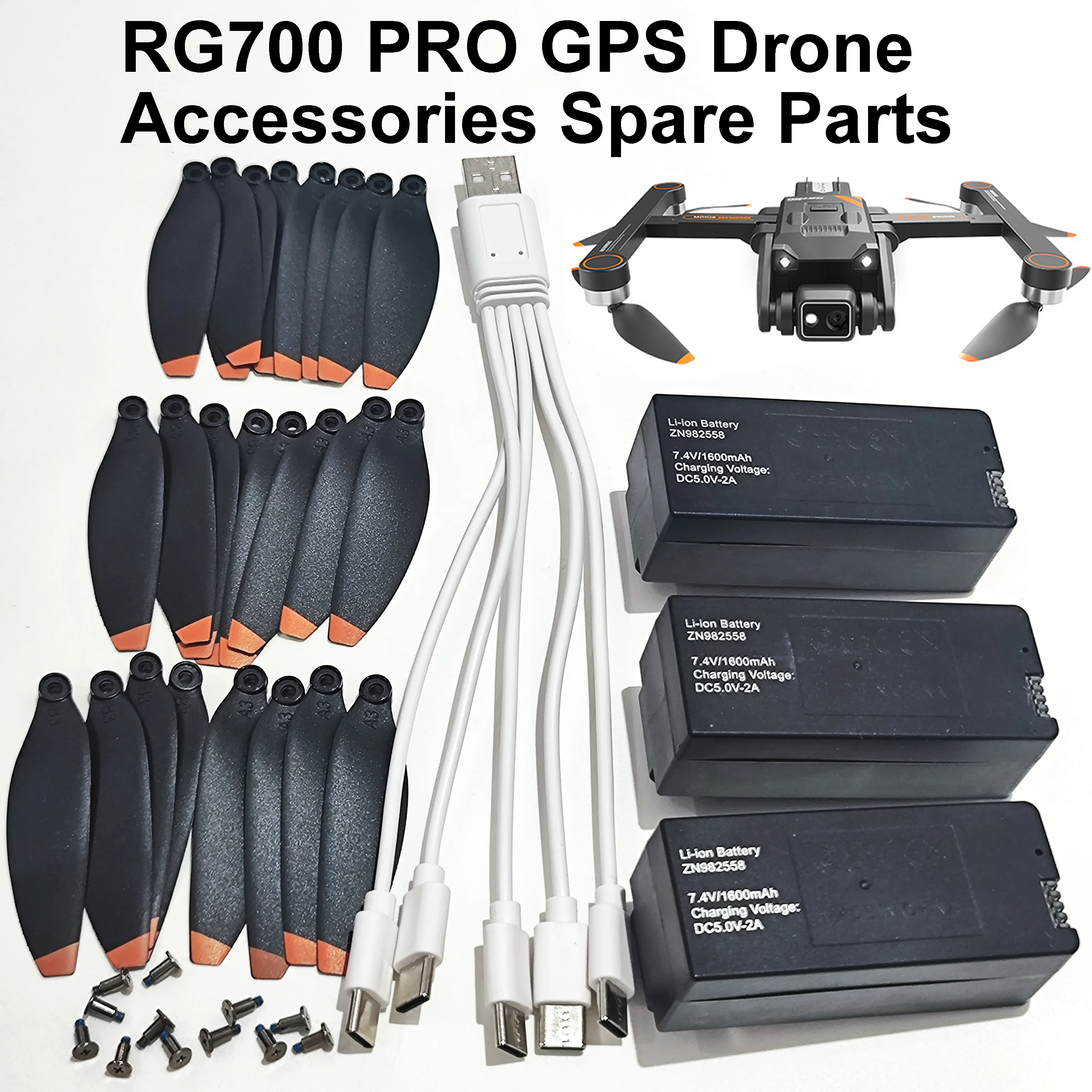 

RG700 PRO GPS Foldable Drone Brushless RC Quadcopter Original Accessories Spare Part Battery/Propellers/Remote Control/Motor Arm