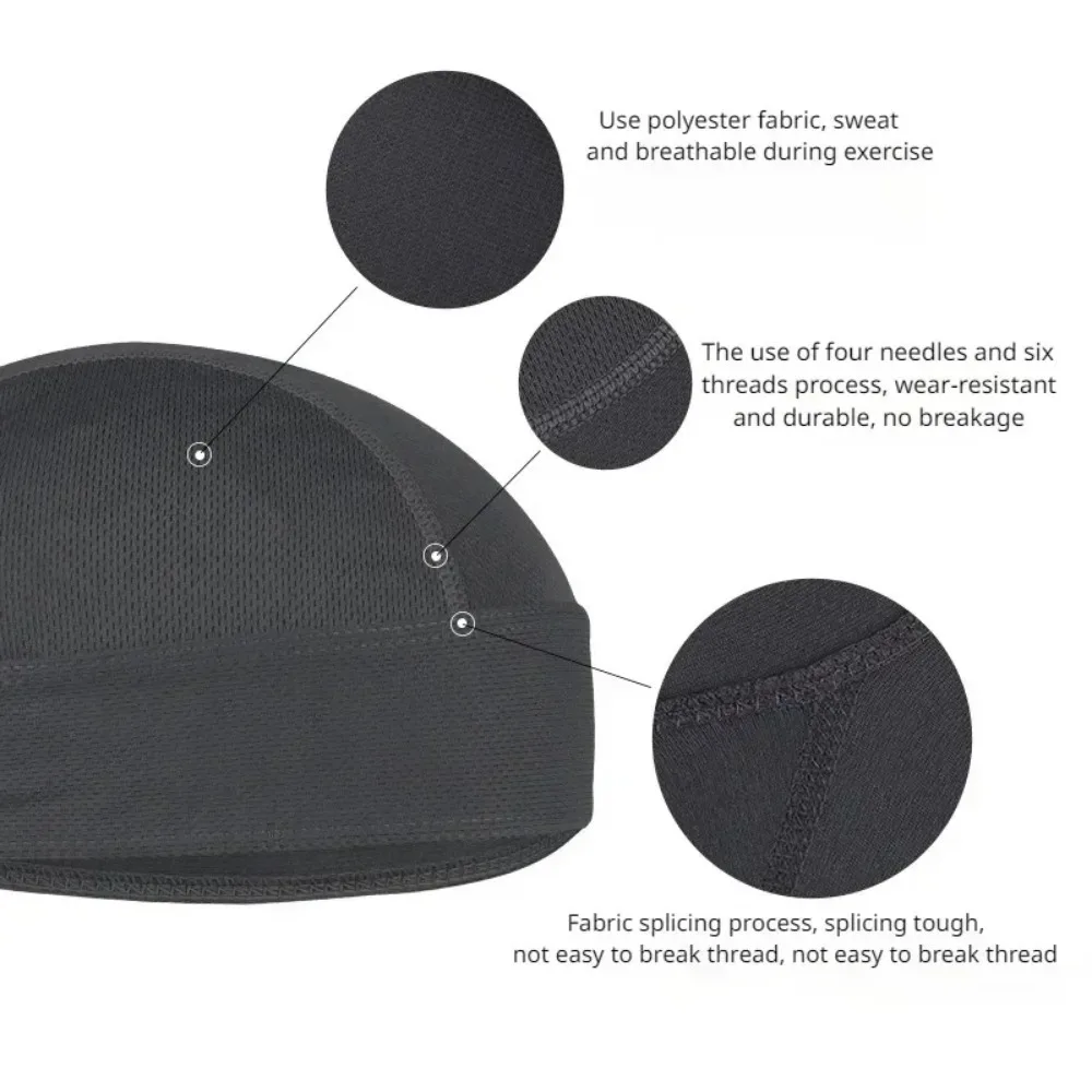 Bicycle Sweat-wicking Cap Beanie Cap Cycling Headscarf Headband Quick-dry Pirate Hat  for Outdoor Cycling Motorcycling image 4