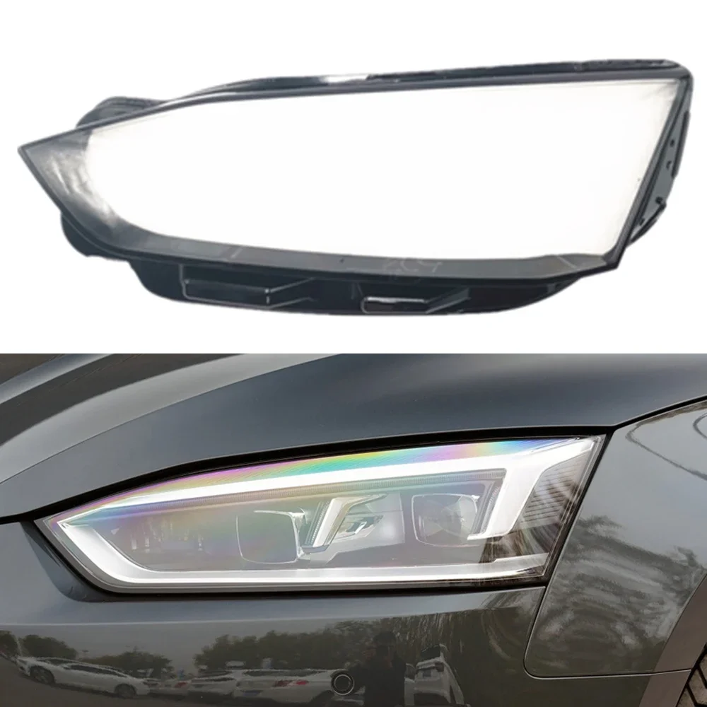 

Car Front Headlight Lens Cover Auto Headlamps Lampcover Transparent Lampshades Lamp Shell For Audi A5 2017~2021 Auto Lamp Case
