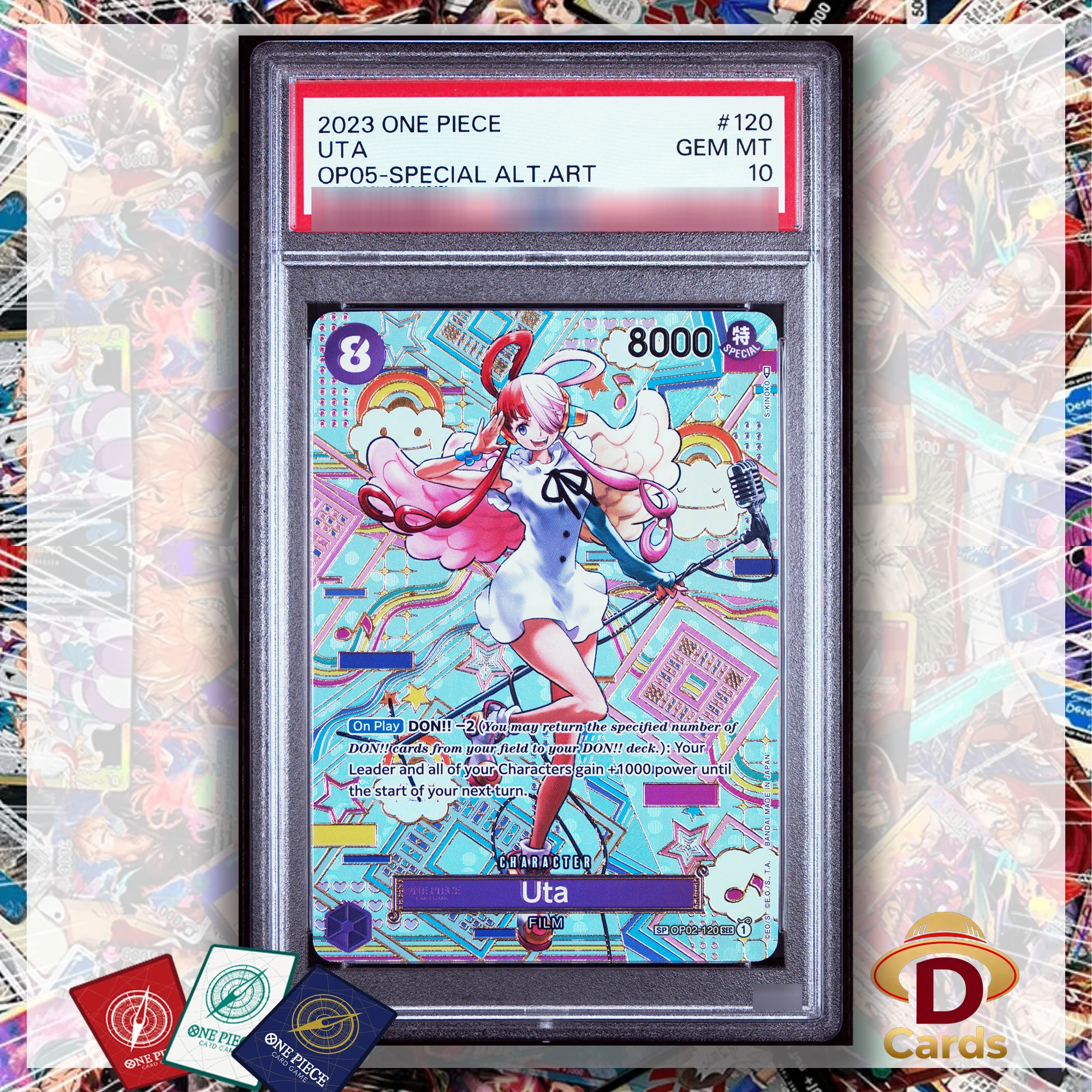 

Uta OP02-120 SEC Foil SP Ver. One Piece Proxy Card Special Alternate Art Set P/S/A10 Gemmt10 Card Collectibles Game Anime Cards