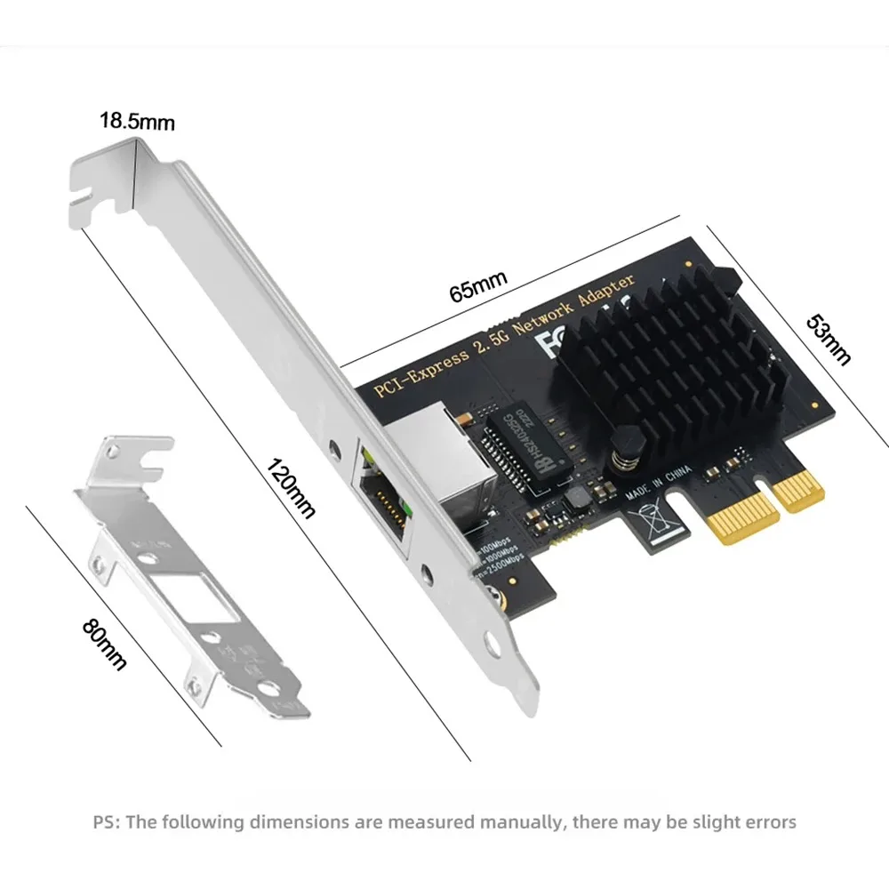 2500Mbps PCI-E para placa de rede RJ45 para I225 PCI Express RJ45 Gigabit Ethernet LAN 2.5G Adaptador WiFi para PC desktop