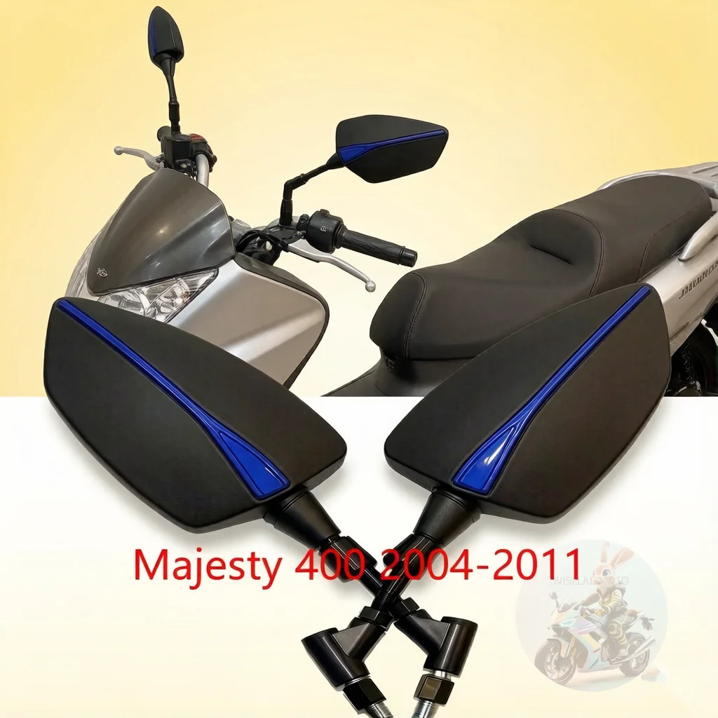 Universell Einstellbare Rückspiegel für Majesty 400 2004-2011 8/10mm Seitenspiegel für Roller Motorrad Zubehör