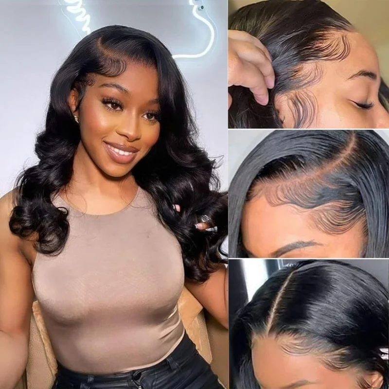 

Natural Color Body wave wigs 40 inch HD Lace wigs human hair 13x6 220 density Frontal Lace human hair wigs for women