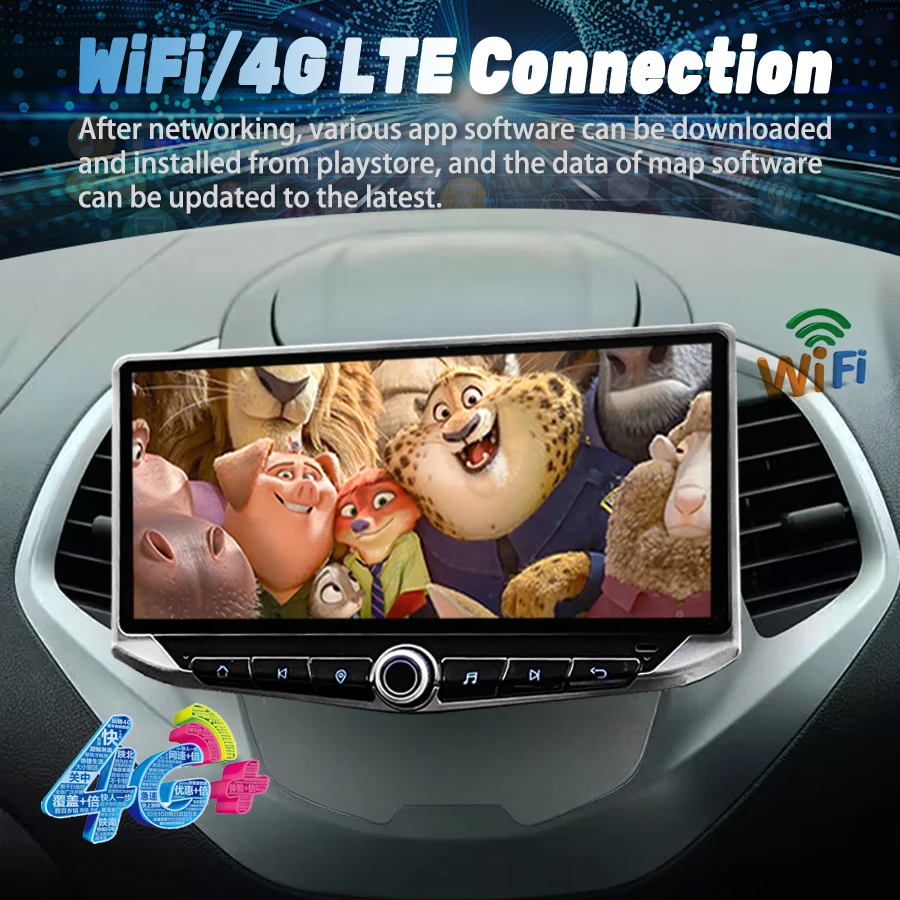 10.88 بوصة شاشة أندرويد لفورد فيجو كا 2015 2016 2017 2018 راديو السيارة فيديو الوسائط المتعددة مشغل ديفيدي الملاحة وحدة رئيس ستيريو