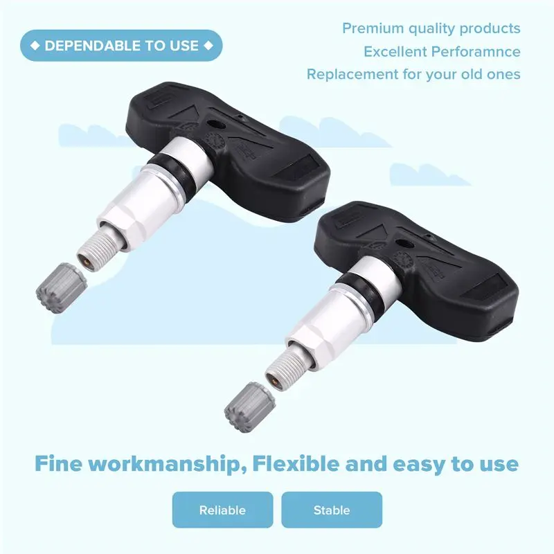 Car Tire Pressure Sensors 4 Pack For Buick Rainier Cadillac CTS SRX GMC Envoy Isuzu Ascender Saab 9-7X 2001- 2010 Model 25774006