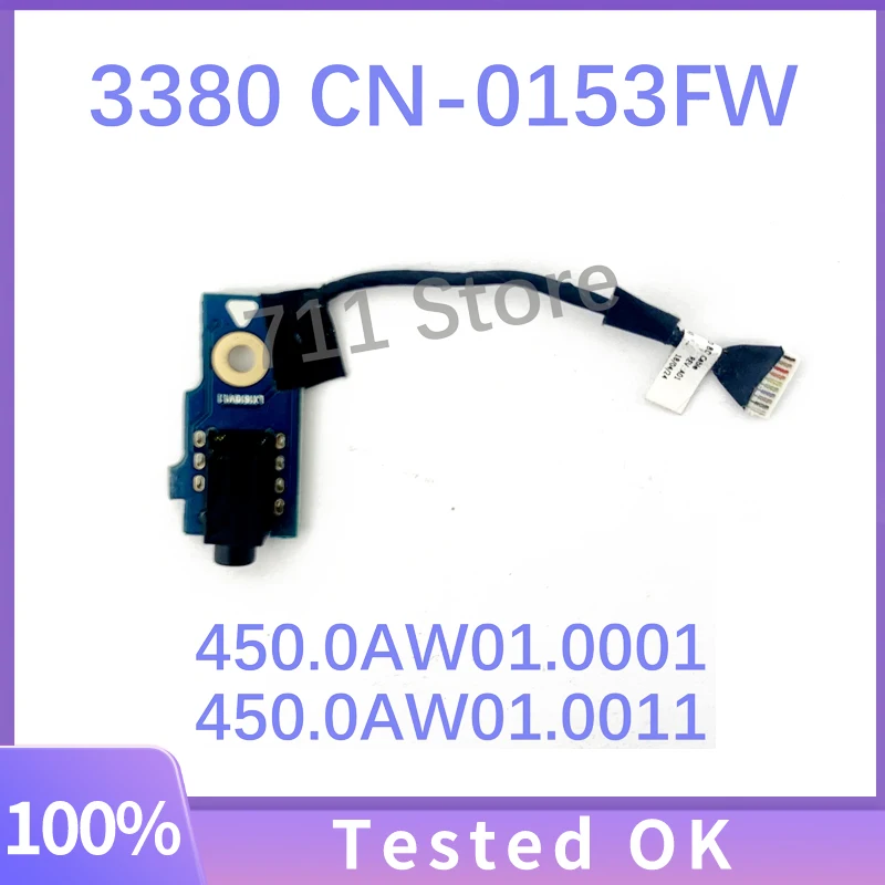 

CN-0153FW 0153FW 153FW 450.0AW01.0001 450.0AW01.0011 High Quality For Dell Latitude 13 3380 Cable Audio Board 100%Full Tested OK