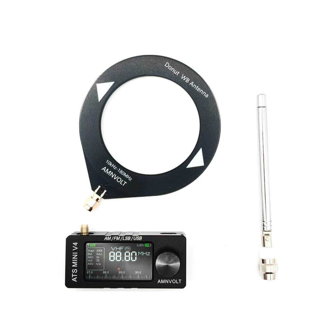 Metal Case AMNVOLT V4B ATS MINI SI4732 DSP Radio All Band FM AM