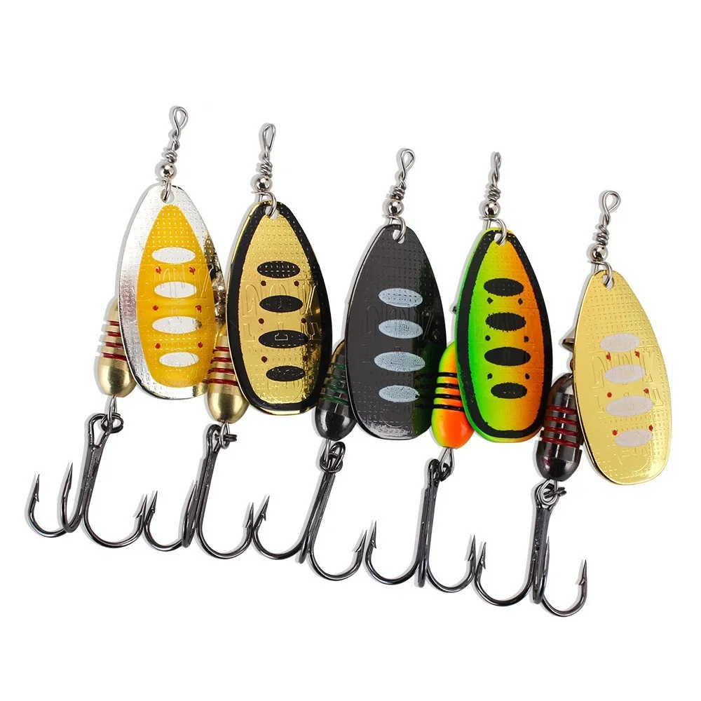 

18g Spinner Lure Metal Jig Spoon Lure For Trout Pike Bass Isca Spinner lures Fishing With Treble Hook