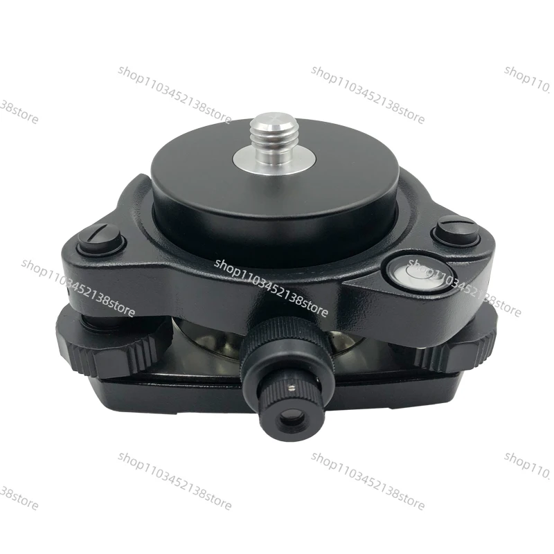 

Black Tribrach With Optical Plummet & GPS Tribrach Adapter Carrier With 5/8"x11 Mount Rotate Screw For Total Station GPS GNSS