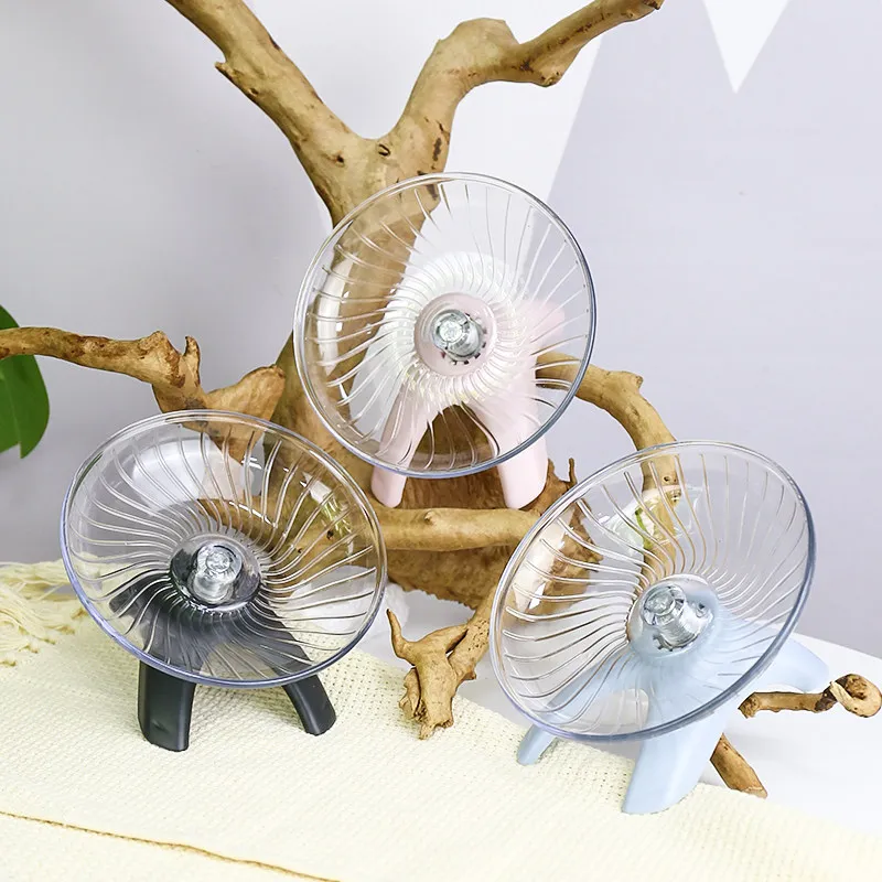 Hamster Running Plate Plastic Steel Shaft Silent Bearing Running Wheel Flying Saucer Treadmill
