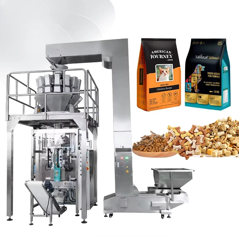 Nut Coffee Bean Sachet Packaging Machine 1kg 5kg Rice Grain Sugar Packaging Machine Pet Food Packaging Machinery Price