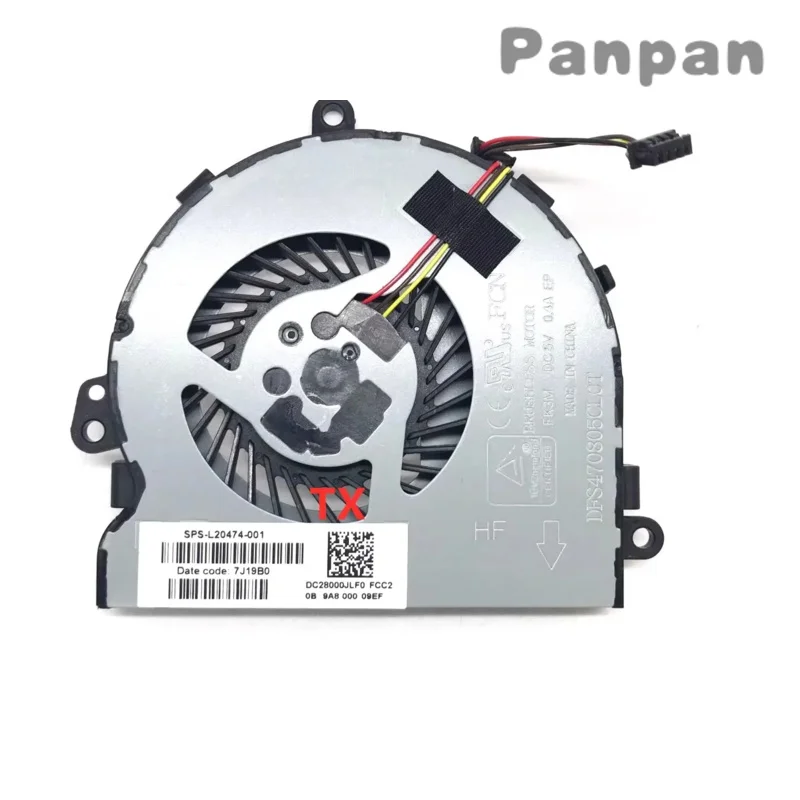 brand new for HP15-DB 15-bw 15-da 15-dx 250 256 G7 itun laptop cooling fan