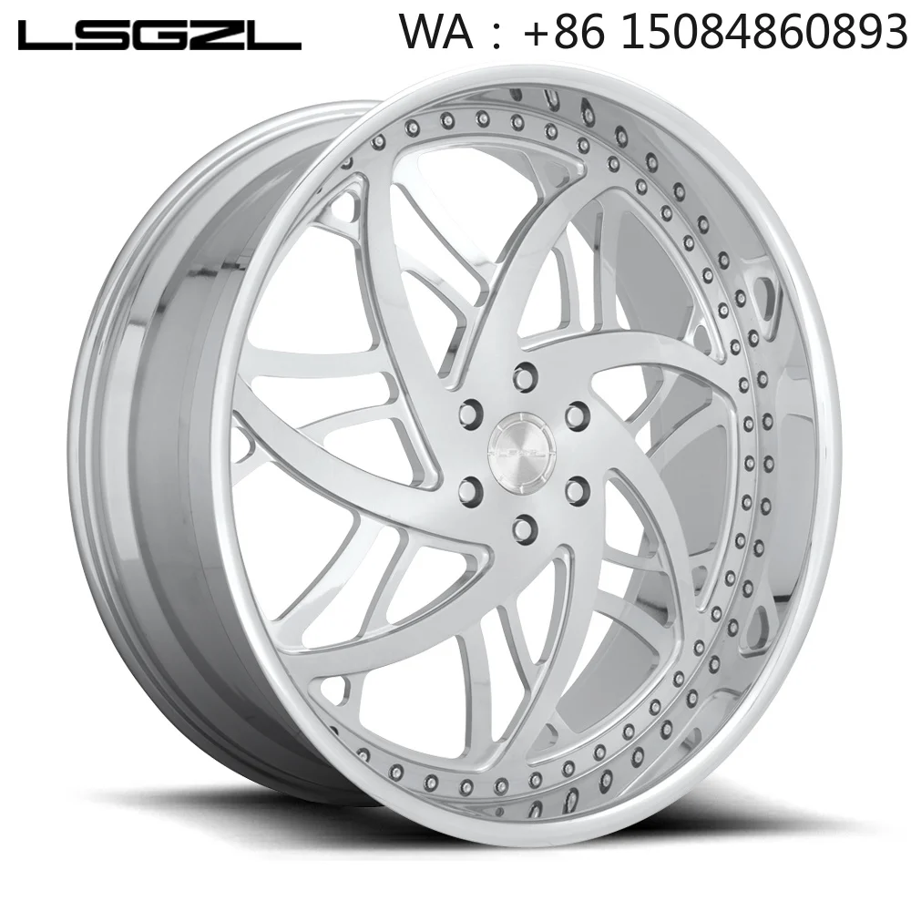 19-20 Inch Hyper Silver Milling Face Aluminum Alloy Rims High Grade Universal Passenger Car Auto Accessories