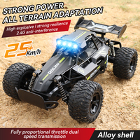 DK057 2WD Remote Control Car 25KM/H All Terrain RC Truck 2.4G Rc Car with LED Headlight Monster Truck Electric Vehicle Toy Adult