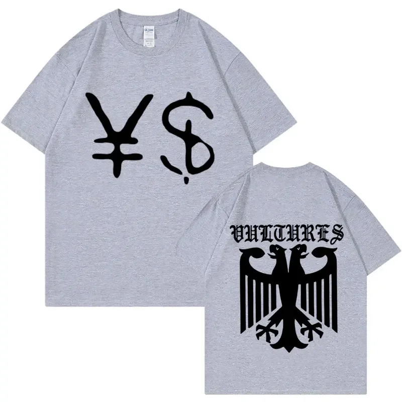 Kanye West Ye Ty Dolla Sign YS Vultures T Shirt Men's Women Vintage Hip Hop Rap T Shirts High Quality Cotton Fashion T-shirt Y2K image 5