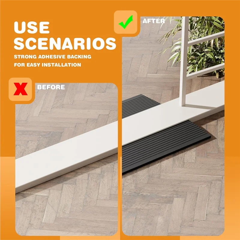 

Threshold Ramps For Doorways Self Adhesive Threshold Ramp For Doorways, Wheelchairs, Strollers, Deceleration Ramp