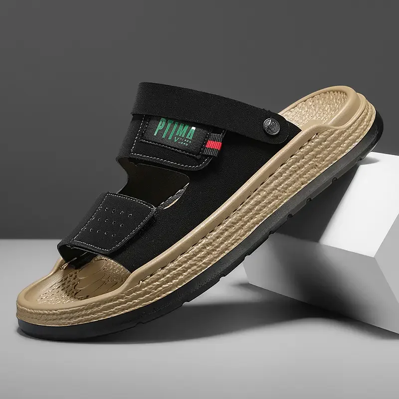 

2026 Summer New Trendy Comfortable Outdoor Lightweight Leisure Driving Trailer Simple Men's Beach Sandals