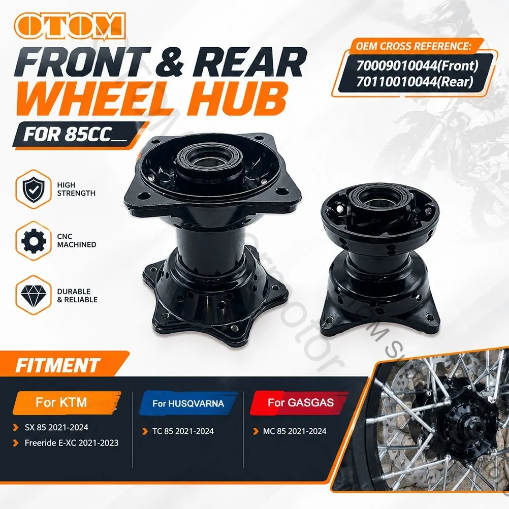 Motorcycle Wheel Hub Front Rear Kit Aluminum For KTM SX85 2021-2024 Freeride EXC HUSQVARNA TC85 2021-2024 GASGAS MC85 2021-2024