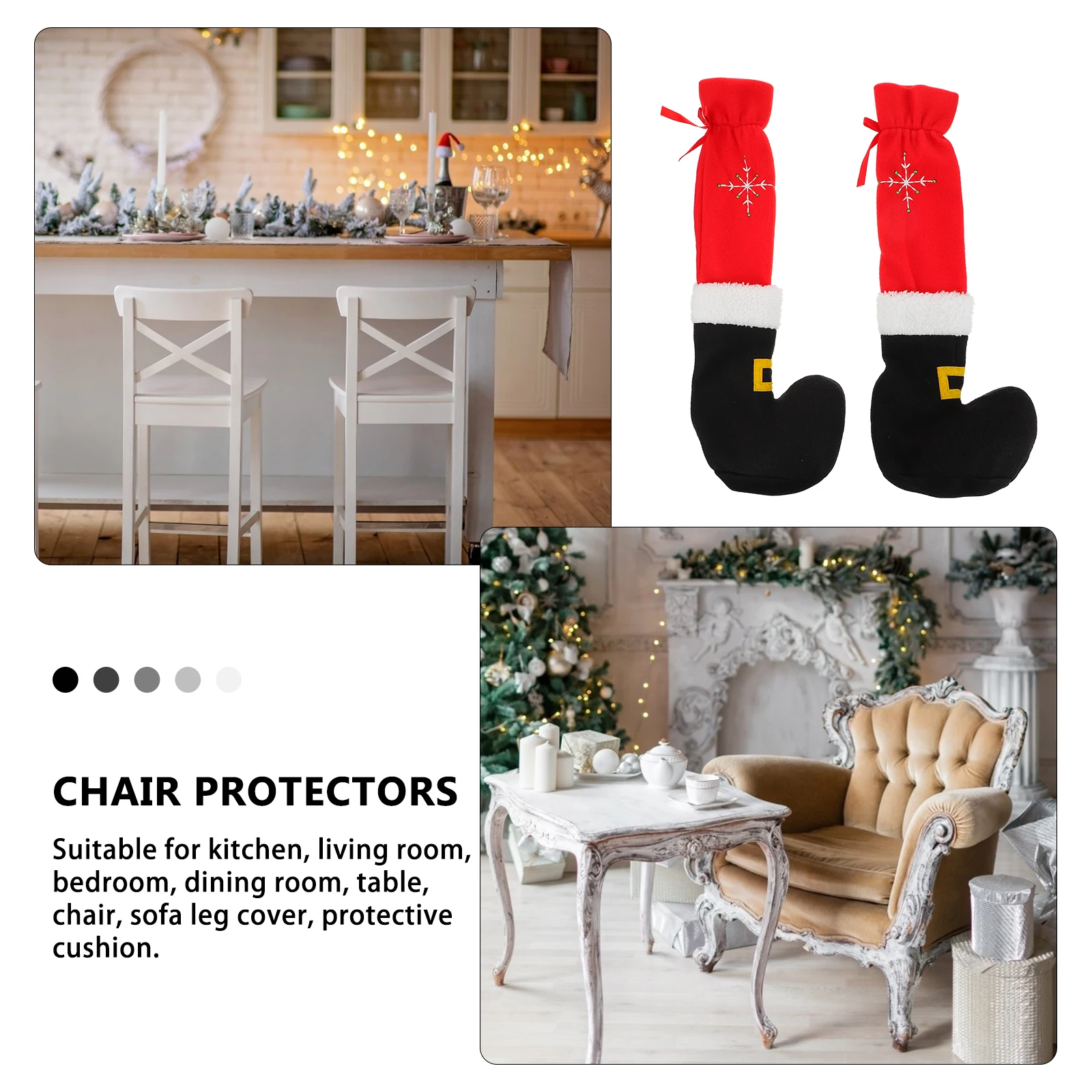 

Boots Chair Feet Strap Leg Cover Chairs Table niture Protective Stool Belt Pad