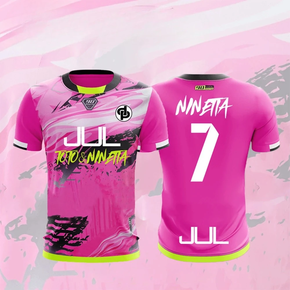 Nueva camiseta Maillot JUL, camisetas de fútbol de entrenamiento transpirables y de secado rápido para jóvenes, camisetas deportivas Unisex