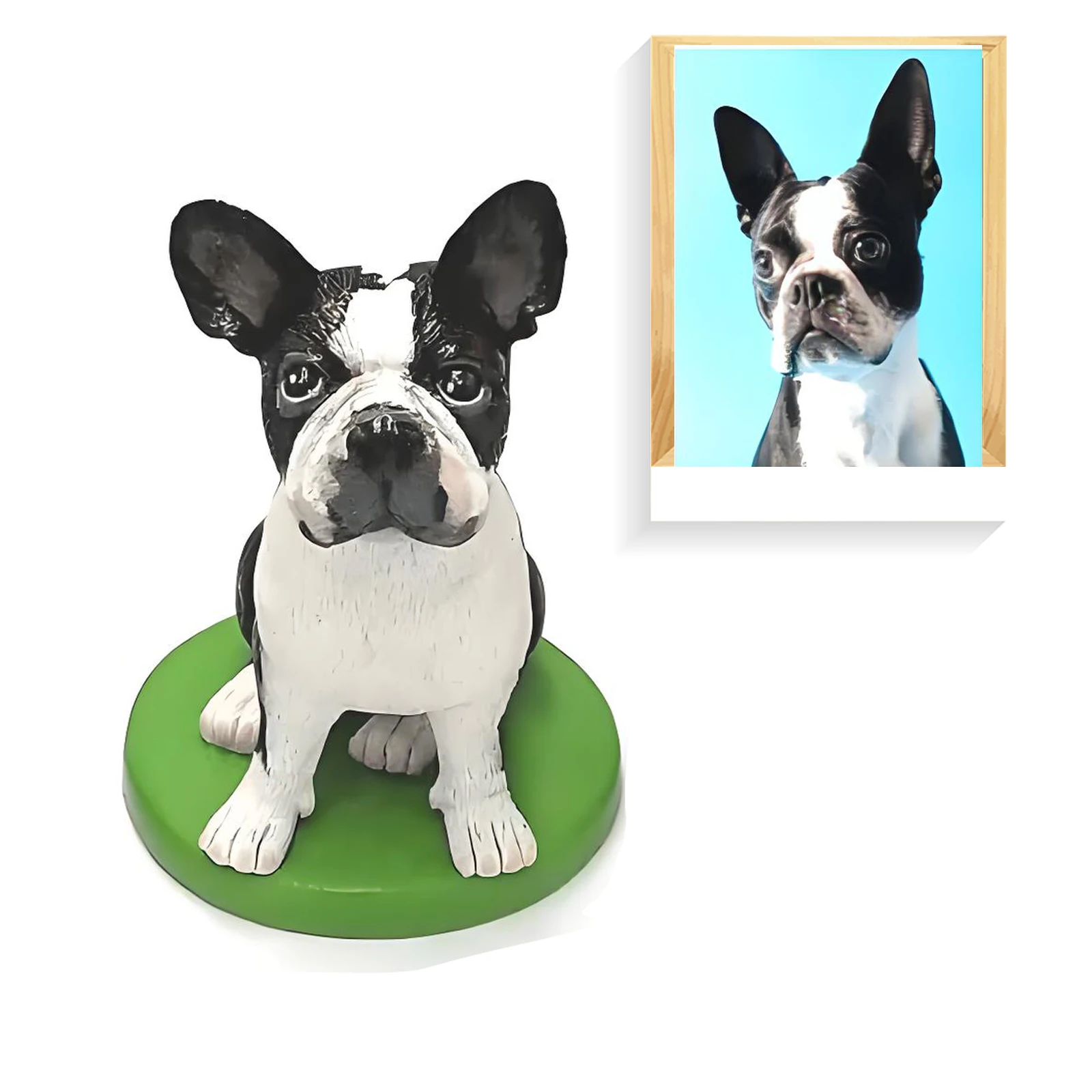 Custom Bobblehead of French Bulldog, Decorative Figurine| Fully Customizable with Polymer Clay | Personalized Bobbleheads