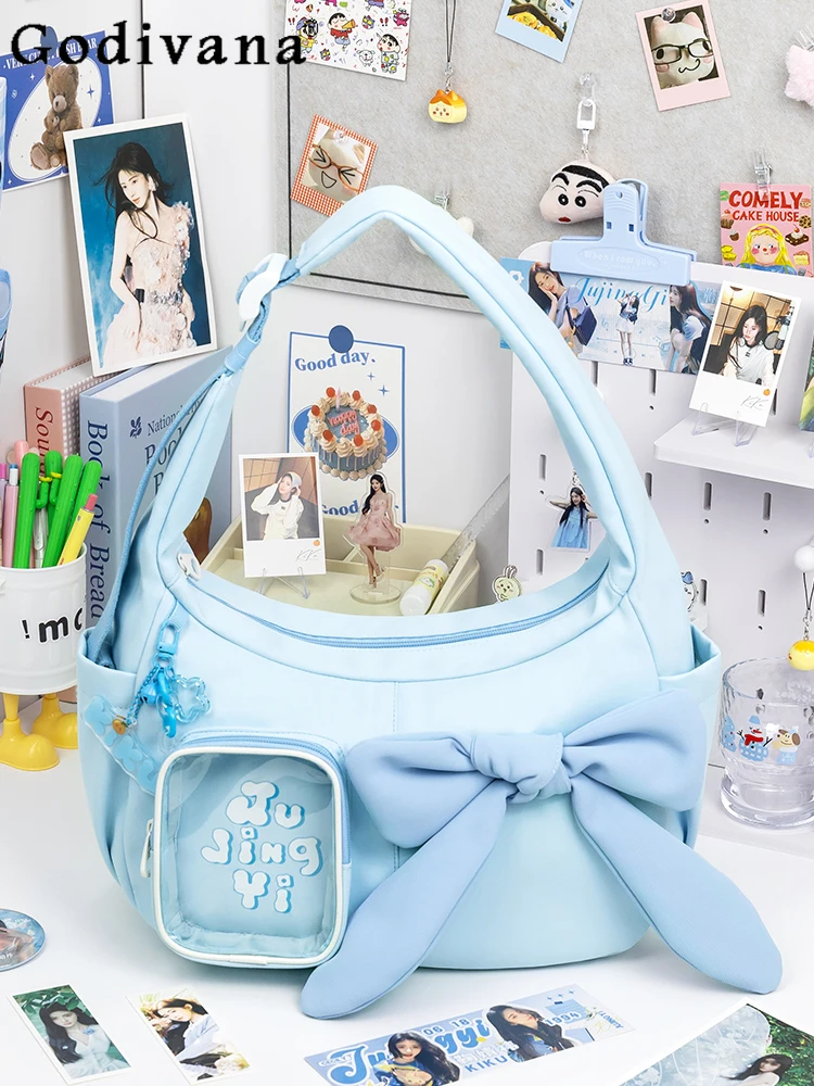 

Sweet Sister Cute Japanese Original Large-capacity Commuting Shoulder Bag Bow Jk Casual Daily Commuting Lolita Pain Bag