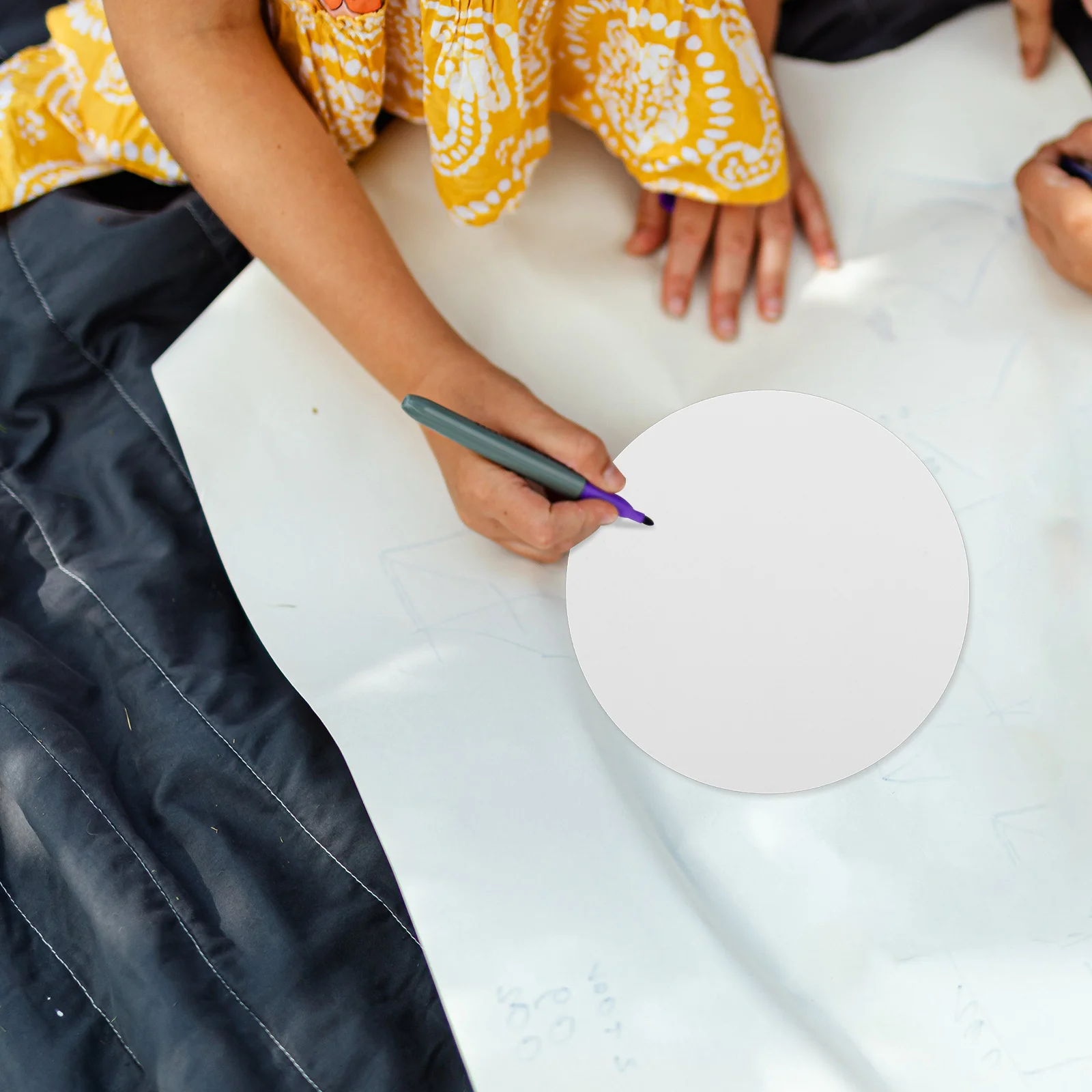 100 peças de papelão colorido redondo para arte infantil, faça você mesmo, folhas de desenho em aquarela e óleo, folhas coloridas para