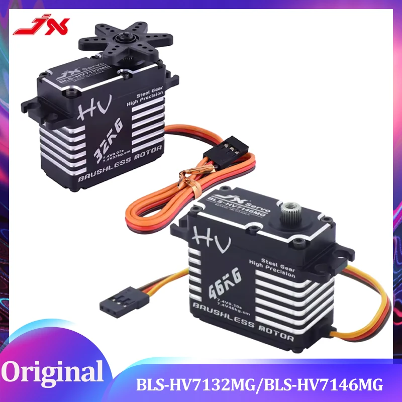 

BLS-HV7146MG/32MG JX Водонепроницаемый сервопривод 32/46 кг Бесщеточный стандартный цифровой стальной механизм с ЧПУ для радиоуправляемого автомобиля, грузовика, гусеничного вертолета