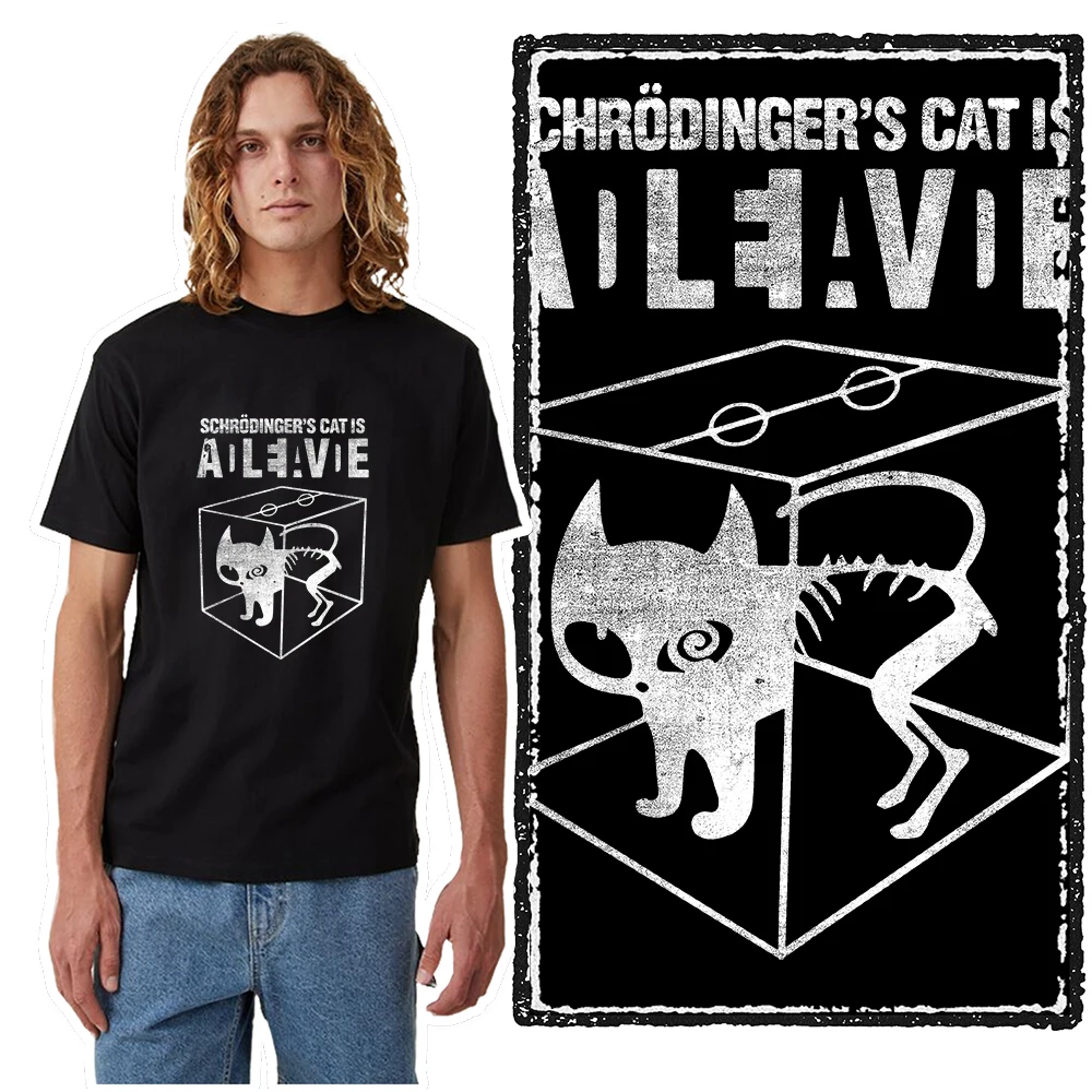 CA0213 100% Cotton Short Sleeve cat unisex T Shirt Casual Summer Loose cat Mens Tshirt for men Cool Men t-shirt Male Tee Shirts