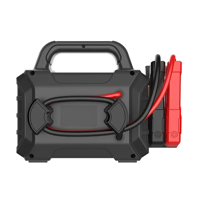 Carcu-Lithium-Batterie-Startkabel, 12 V, 24 V, mit LED-Licht, Notstromversorgung für LKW, Motorrad, 3000 A, Spitze