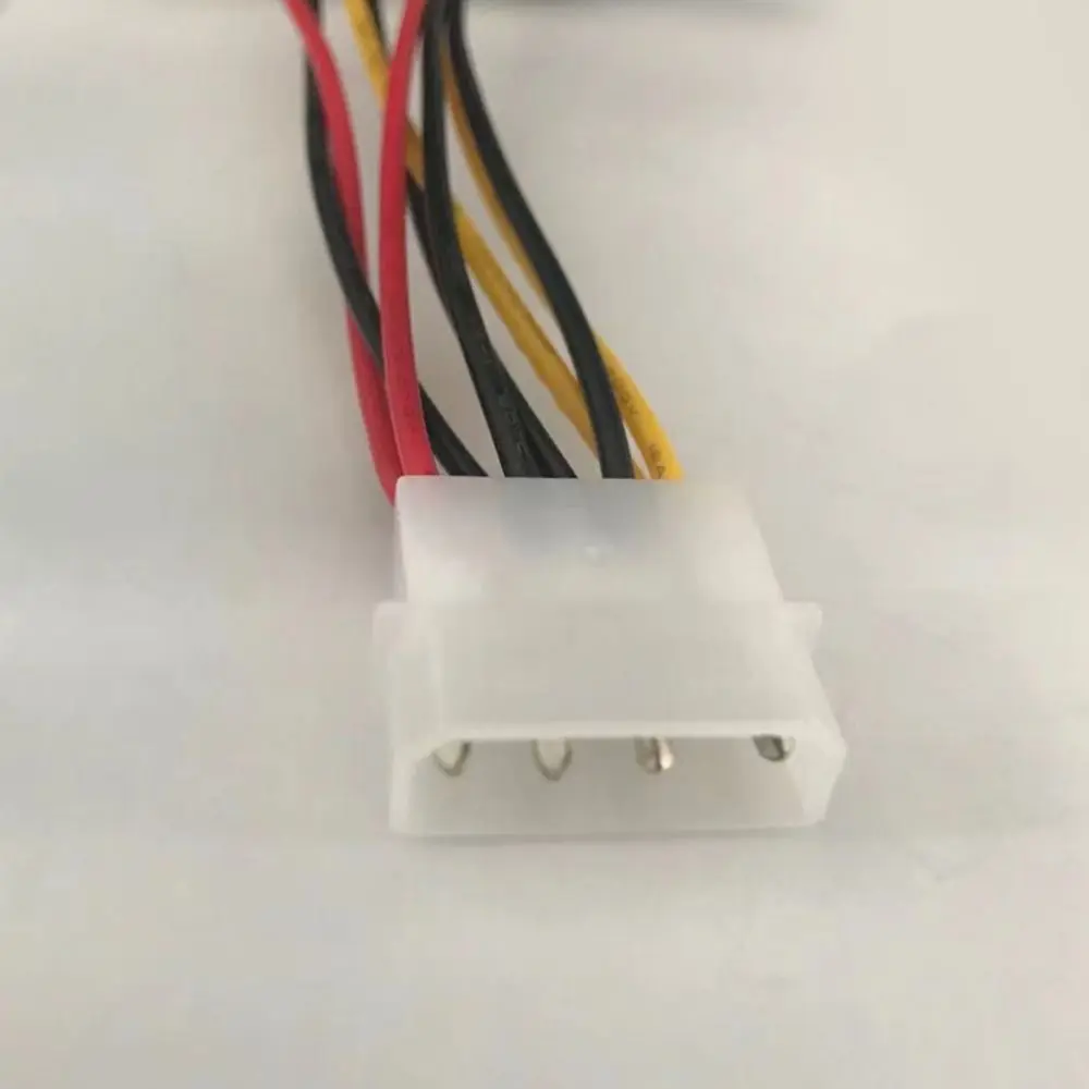 Molex to SATA Dual Hard Drive Power Lead 4 Pin to 15 Pin Power Splitter Y Cable Power Extension Cable 7.48in SATA Power Splitter