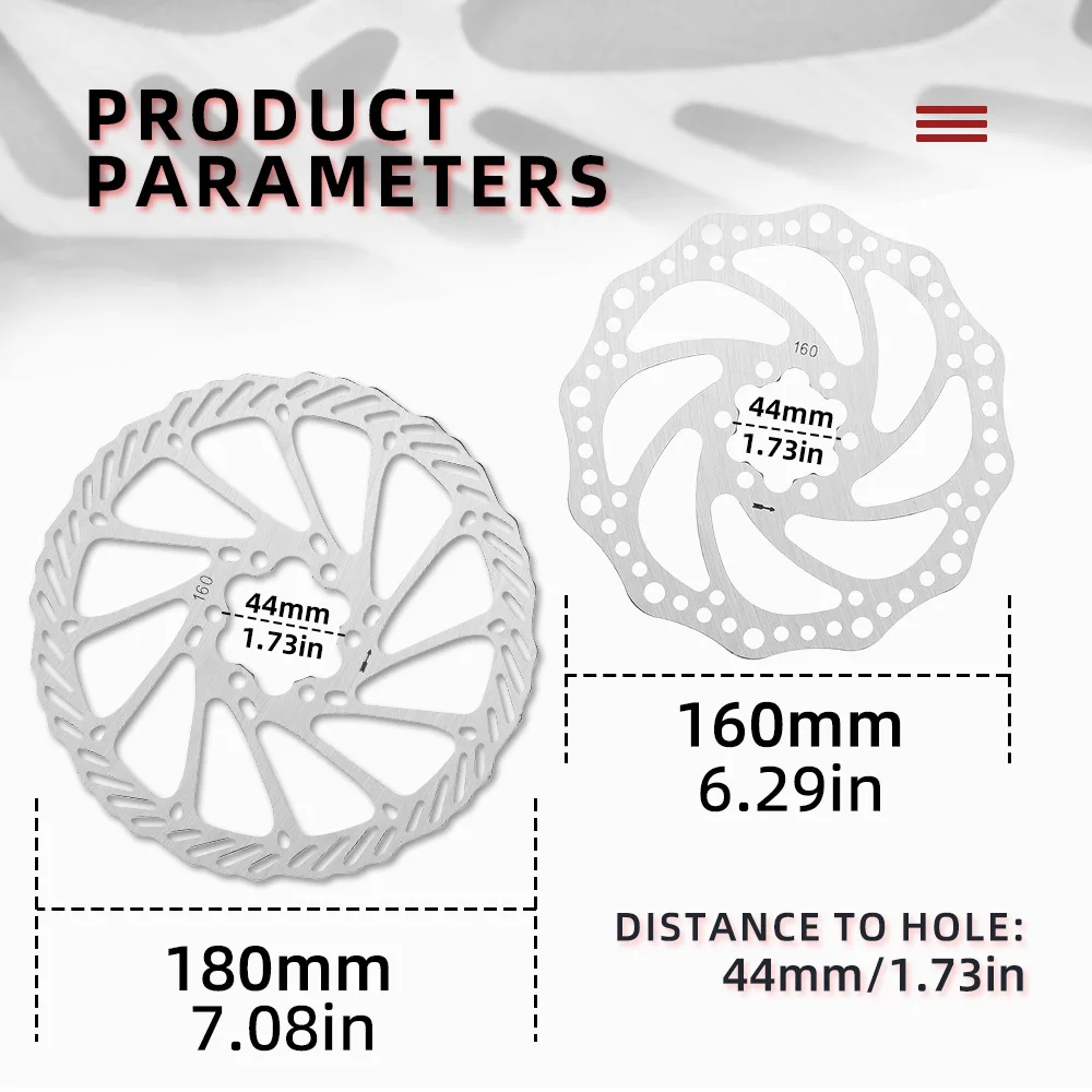 G3CS/HS1 Disc Brake Rotor - 160mm 6-Bolt Stainless Steel Hydraulic Disc Brake for Mountain Bike and Road Bike