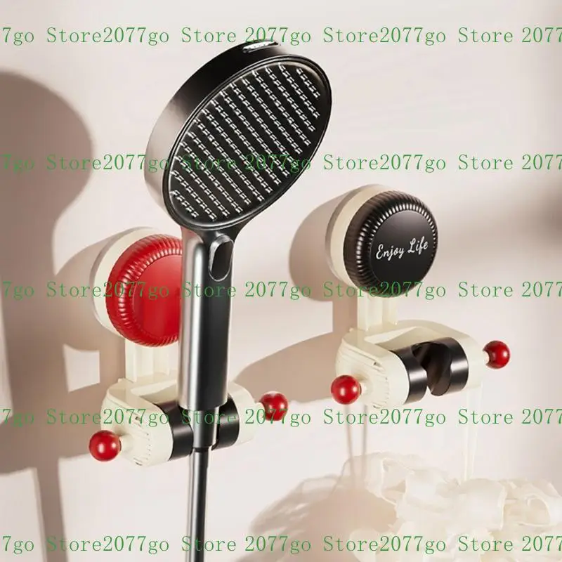 

652F No Drilling Shower Bracket Bathroom Adjustable Shower Head Holder Suction Cup Universal Shower Base Shower Accessories