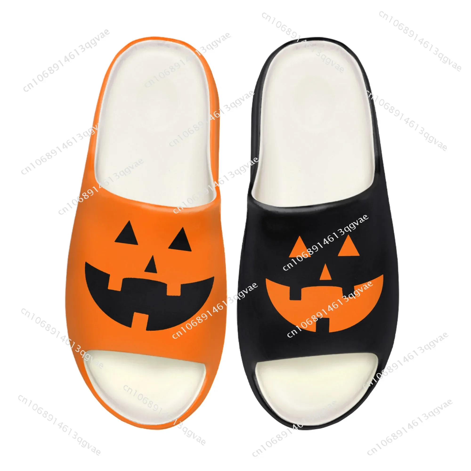 

Halloween Pumpkin Soft Sole Sllipers Home Clogs Customized Water Shoes Mens Womens Teenager Stepping on Shit Bathroom Sandals