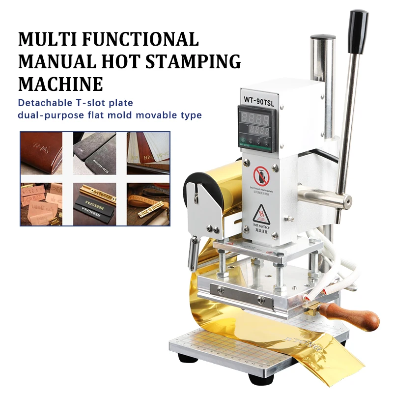 Hot Foil Stamping Embossing Machine Logo Letters Hot Stamping Bronzing Machine Leather DIY Leather Craft Gift