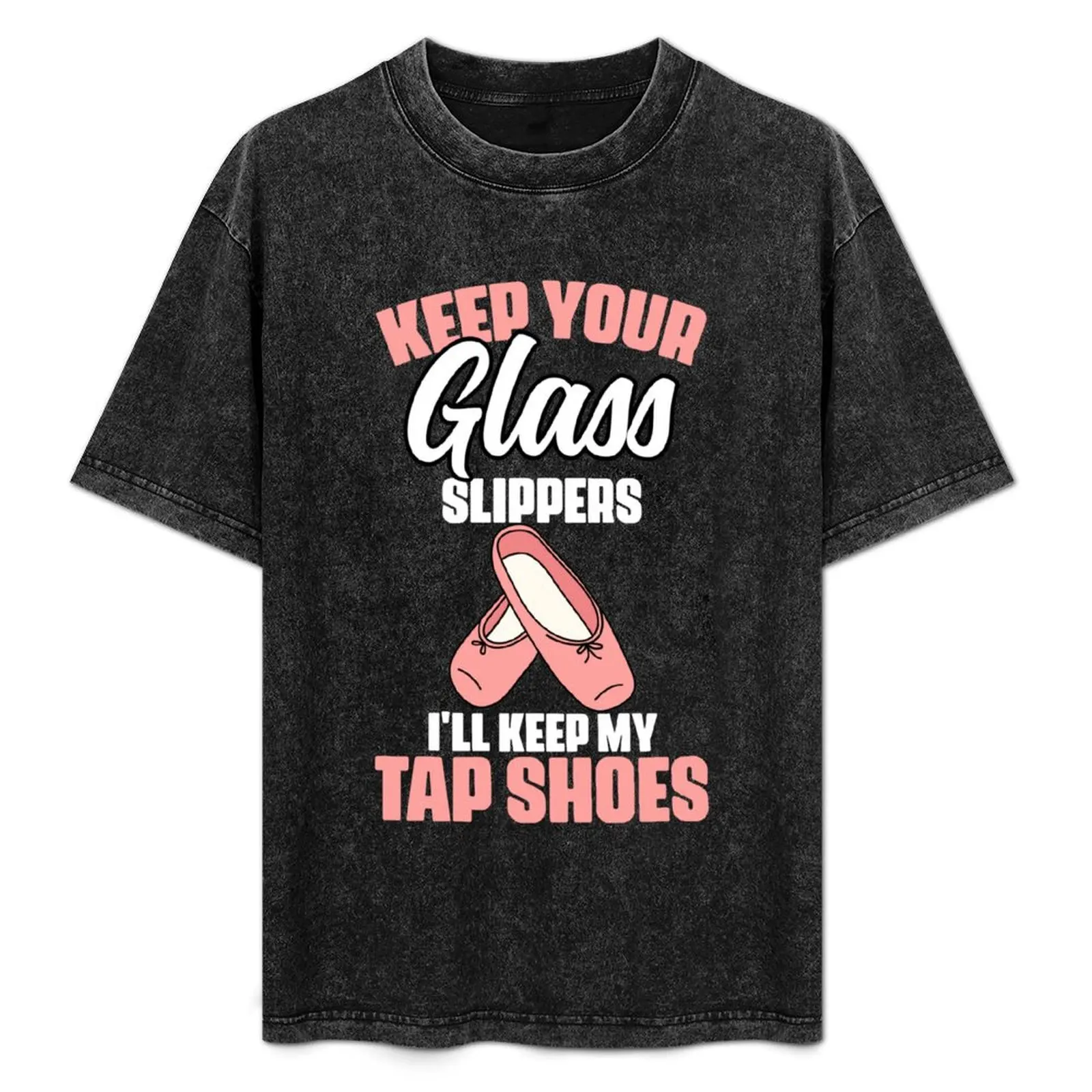 Funny Tap Dancing Tap Shoes Tap Dance Enthusiast Dancer T-Shirt Basic Plain Tee for Spring and Summer
