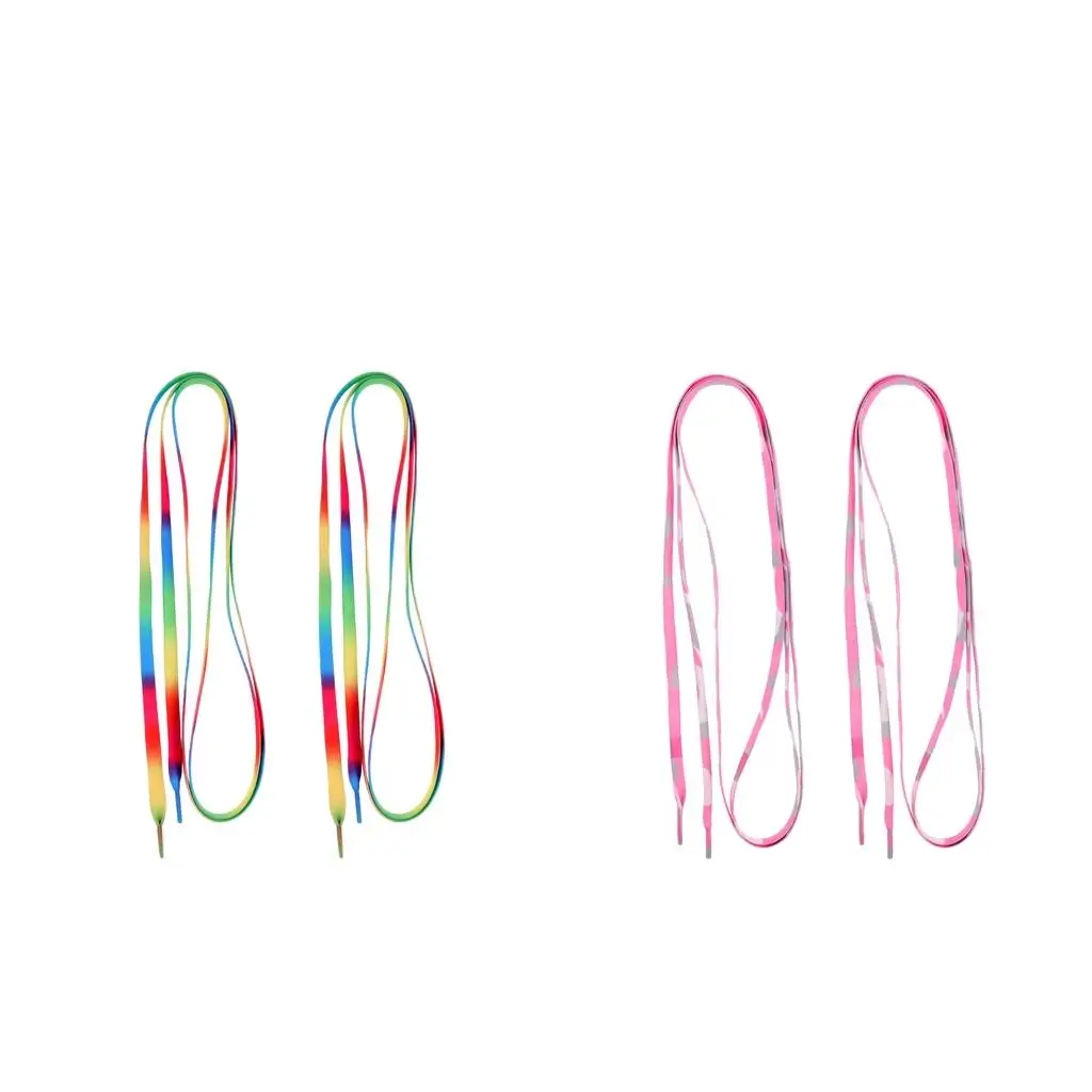 

Knitted Roller Derby Skates Shoelace Camo Pink Weave String for Inline Skating Shoes Sneakers Rollers
