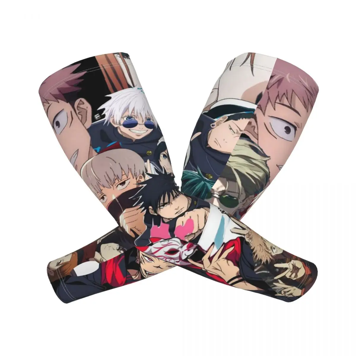 

Megumi Besto Friendo Jujutsu Kaisen Sukuna аниме уличные нарукавники солнцезащитный УФ-защитный чехол ледяной шелк велосипедные татуировки рукава