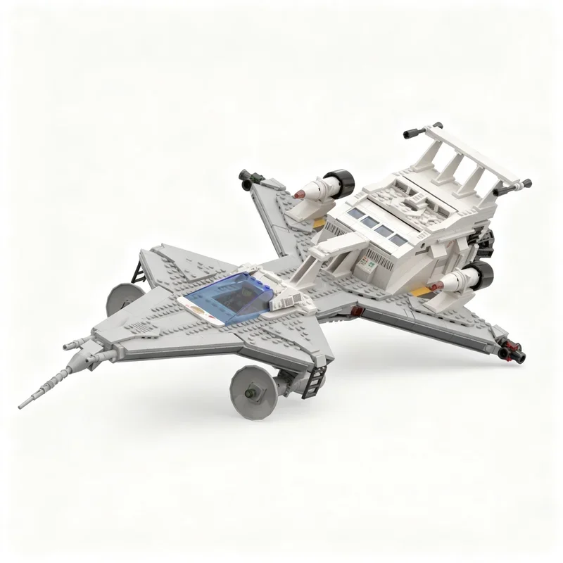 

NEW Famous Space Movie Series MOC Starfleet Voyager Space Fighter Model DIY Creative Ideas ChildToy Assembly Bricks BirthdayGift