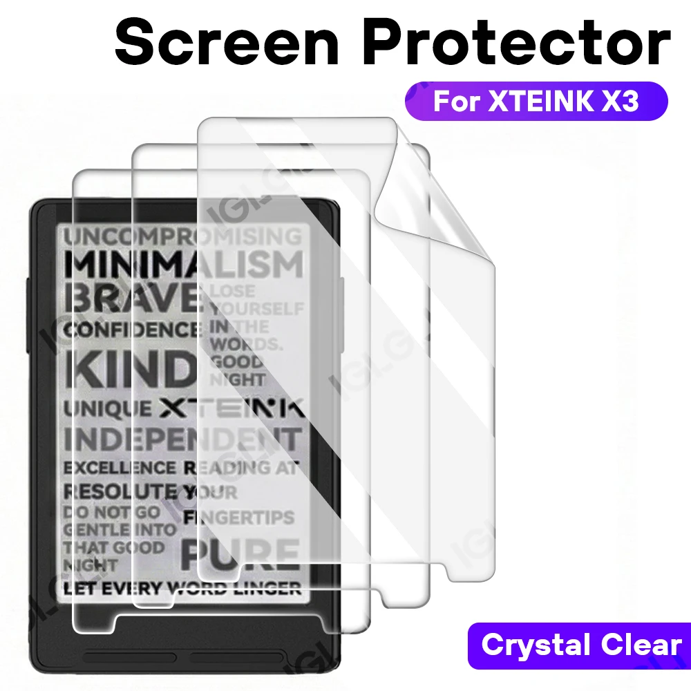 

3D Screen Protector for XTEINK X3 Flexible Hydrogel HD Clear Full Coverage Protection Film for XTEINK X3 Accessories (NotGlass)