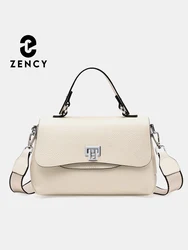 Zency Genuine Leather Top-handle Bag For Ladies Fashion Envelope Bags Luxury Designer Shoulder Handbag Crossbody Large Capacity