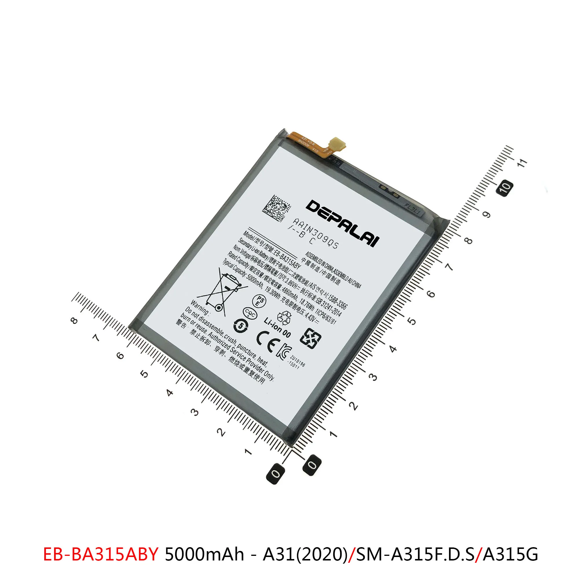 EB-BA202ABU Battery For Samsung Galaxy A20E A10E A21s A22 A31 2020 A315F Batteries EB-BA217ABY EB-BA315ABY SCUD-WT-W1