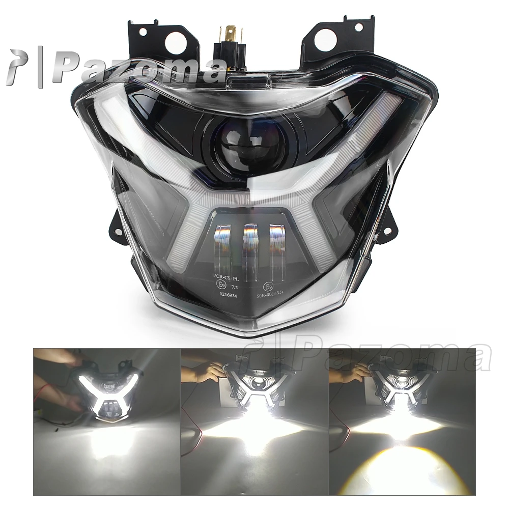 Motorcycle LED Front Headlight Assembly with Angel Eye for Z650 ABS 2017 - 2019  Z650 Versys X 300 ABS