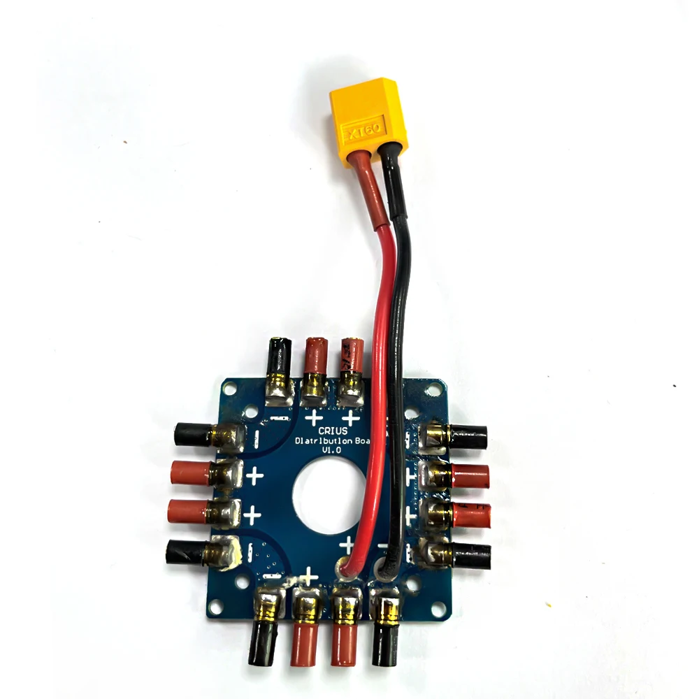 QX-MOTOR T / XT60 Plug PDB high current distribution board multi axis distribution board UAV power supply parallel connection