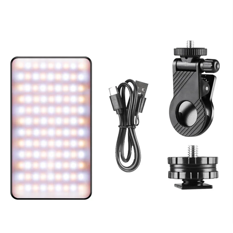 Luz de relleno de bolsillo magnética LED M19, 2500-9000K, con boca de tornillo 1/4, para Selfie de teléfono móvil, transmisión en vivo, fotografía de cámara, novedad