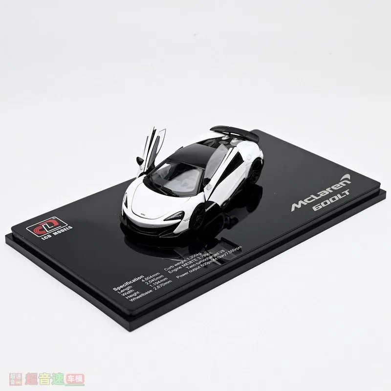 Modèle de voiture en alliage moulé sous pression, échelle LCD 1/43, McLaren 600LT, entièrement ouvrable, produit fini pour Collection de supercars, cadeau d'anniversaire pour garçon