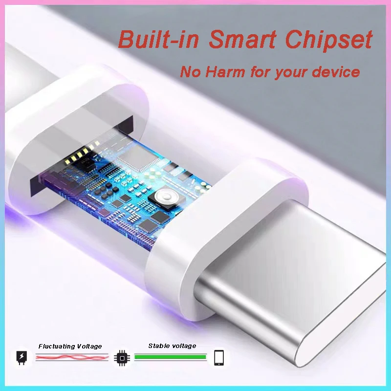 6A USB Type-C Fast Charging Data Cable For XIAOMI Mi10 Pro Mi9 Mi8 MIX3 Redmi Note 11 Pro+ 10S 9 Pro Max Poco X3 Pro M4 M5 F3
